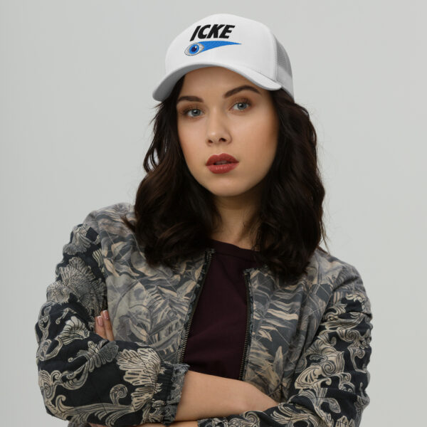 Icke Trucker Cap – Unisex (Black Text) - Image 119