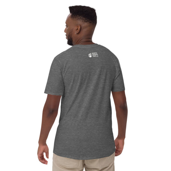 Enki T-Shirt - Short-Sleeve Unisex Tee (White Text) - Image 6