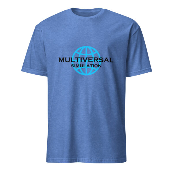 Multiversal Simulation T-Shirt – Unisex 100% Cotton Holographic Universe Tee (Black Text) - Image 21