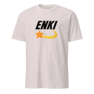 Enki T-Shirt - Unisex 100% Cotton Stay Woke Tee | Ancient Activist Clothes (Black Text)