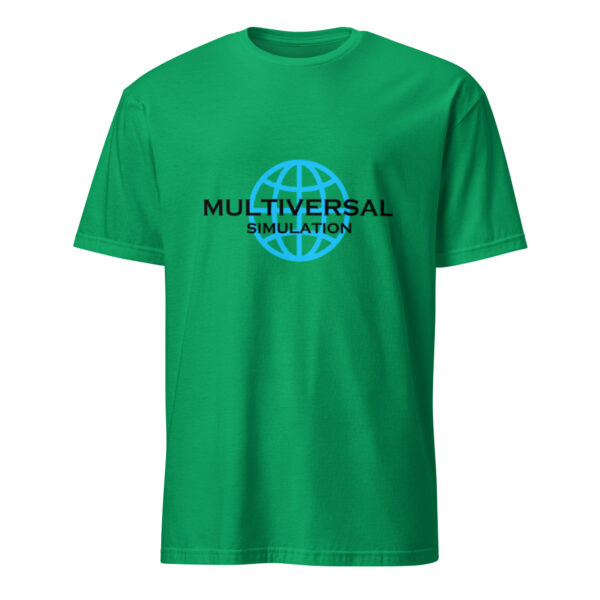 Multiversal Simulation T-Shirt – Unisex 100% Cotton Holographic Universe Tee (Black Text) - Image 19