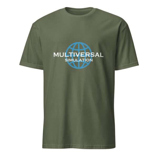 Multiversal Simulation T-Shirt – Unisex 100% Cotton Holographic Universe Tee (White Text) - Image 31