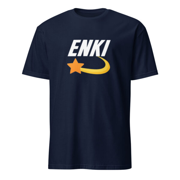 Enki T-Shirt - Short-Sleeve Unisex Tee (White Text) - Image 15