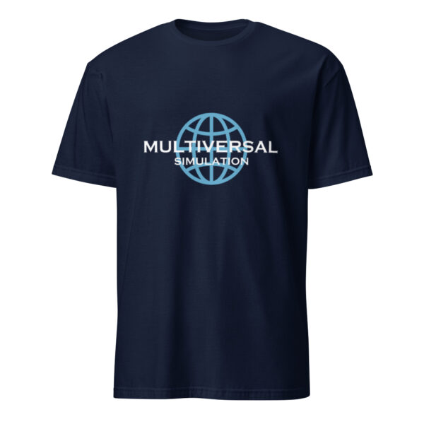 Multiversal Simulation T-Shirt – Unisex 100% Cotton Holographic Universe Tee (White Text) - Image 15