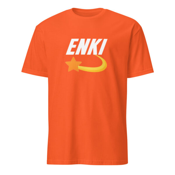 Enki T-Shirt - Short-Sleeve Unisex Tee (White Text) - Image 35