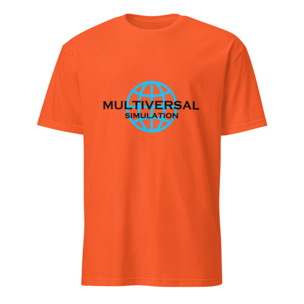 Multiversal Simulation T-Shirt – Unisex 100% Cotton Holographic Universe Tee (Black Text) - Image 17