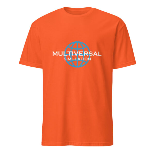 Multiversal Simulation T-Shirt – Unisex 100% Cotton Holographic Universe Tee (White Text) - Image 33