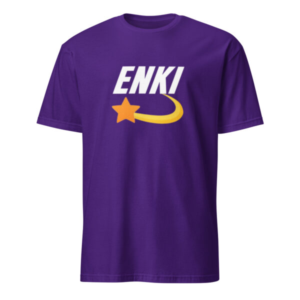 Enki T-Shirt - Short-Sleeve Unisex Tee (White Text) - Image 19