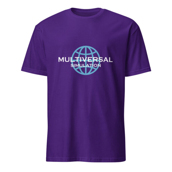 Multiversal Simulation T-Shirt – Unisex 100% Cotton Holographic Universe Tee (White Text) - Image 19