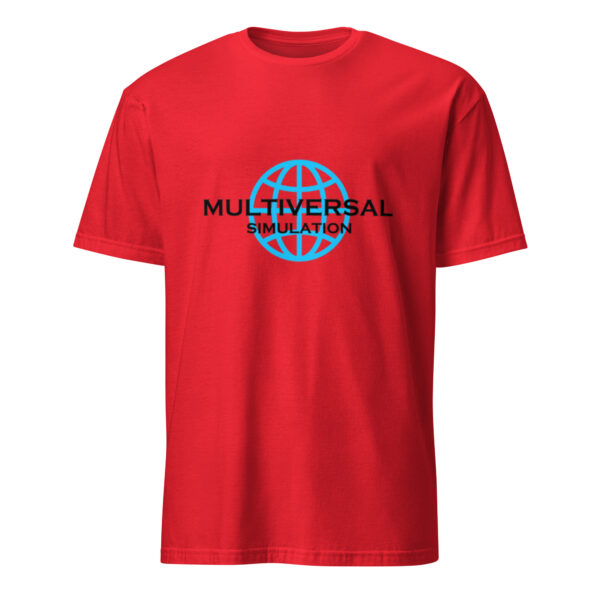 Multiversal Simulation T-Shirt – Unisex 100% Cotton Holographic Universe Tee (Black Text) - Image 13