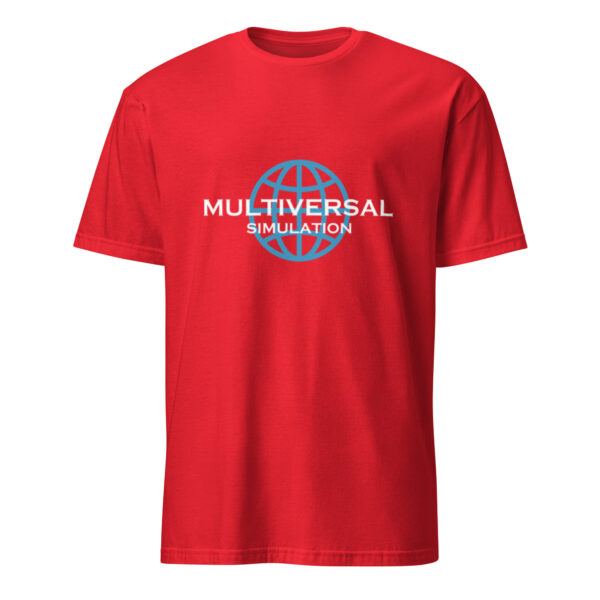 Multiversal Simulation T-Shirt – Unisex 100% Cotton Holographic Universe Tee (White Text) - Image 23