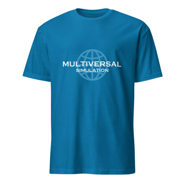 Multiversal Simulation T-Shirt – Unisex 100% Cotton Holographic Universe Tee (White Text) - Image 27