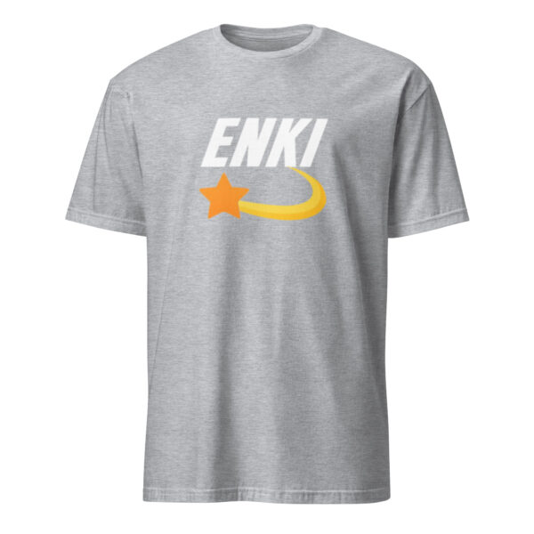 Enki T-Shirt - Short-Sleeve Unisex Tee (White Text) - Image 49