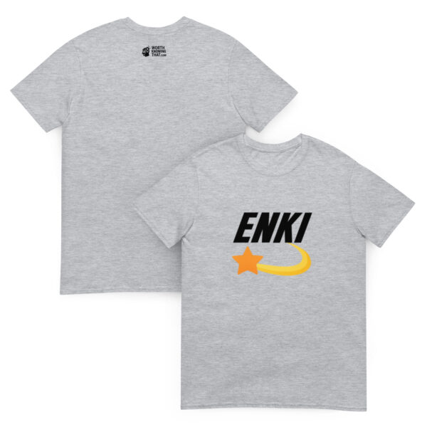 Enki T-Shirt - Short-Sleeve Unisex Tee (Black Text) - Image 11