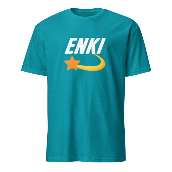 Enki T-Shirt - Short-Sleeve Unisex Tee (White Text) - Image 39