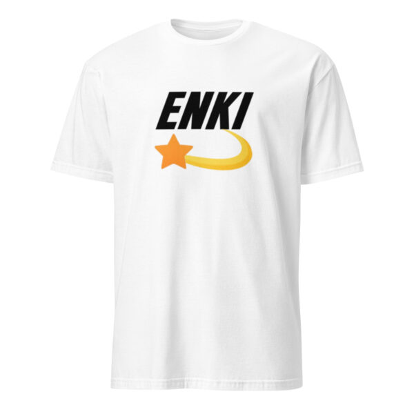 Enki T-Shirt - Short-Sleeve Unisex Tee (Black Text) - Image 47