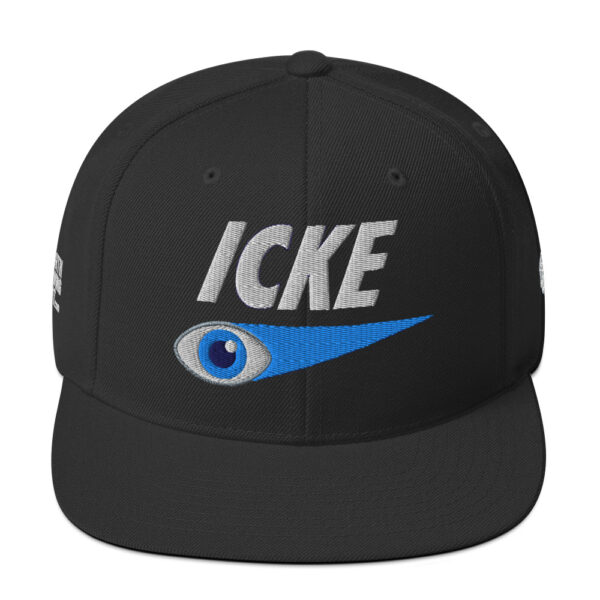 Icke Snapback Cap – Unisex (White Text) - Image 13