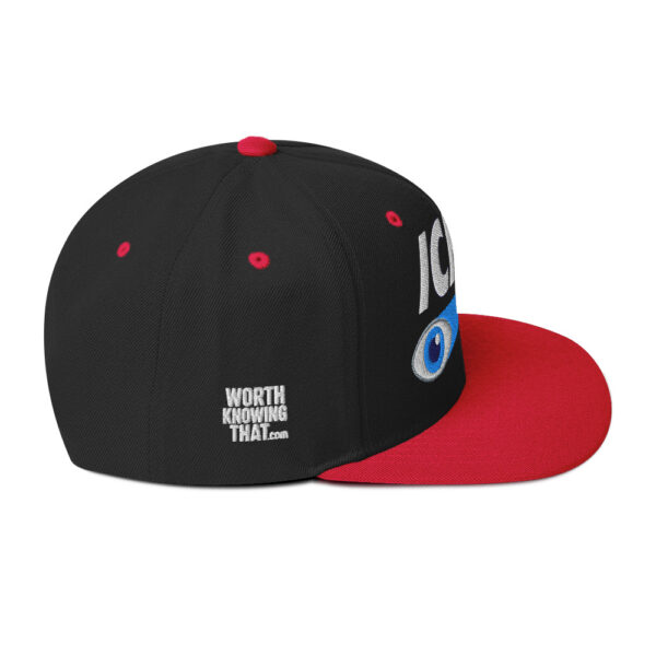 Icke Snapback Cap – Unisex (White Text) - Image 19