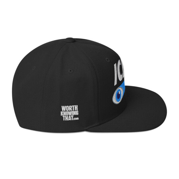 Icke Snapback Cap – Unisex (White Text) - Image 15