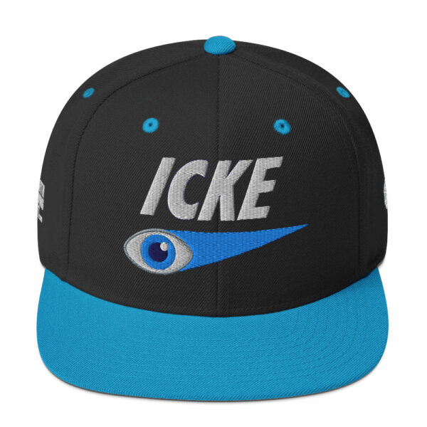 Icke Snapback Cap – Unisex (White Text) - Image 25