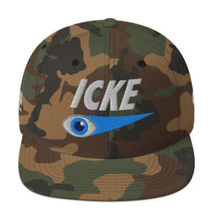 Icke Snapback Cap – Unisex (White Text)