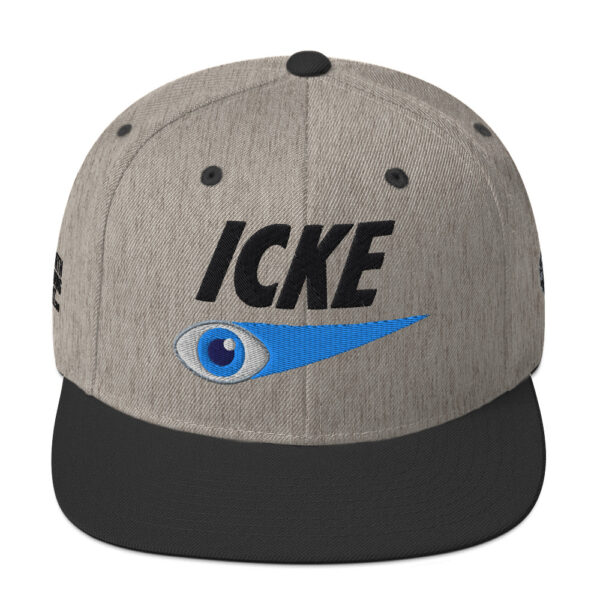 Icke Snapback Cap – Unisex (Black Text)