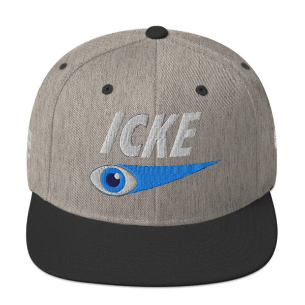 Icke Snapback Cap – Unisex (White Text) - Image 65