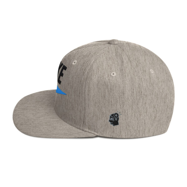 Icke Snapback Cap – Unisex (Black Text) - Image 36