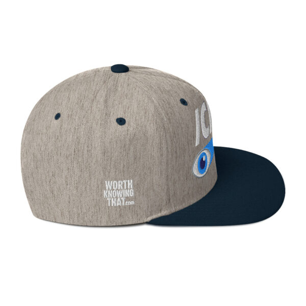 Icke Snapback Cap – Unisex (White Text) - Image 71