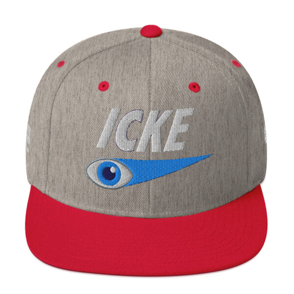 Icke Snapback Cap – Unisex (White Text) - Image 73