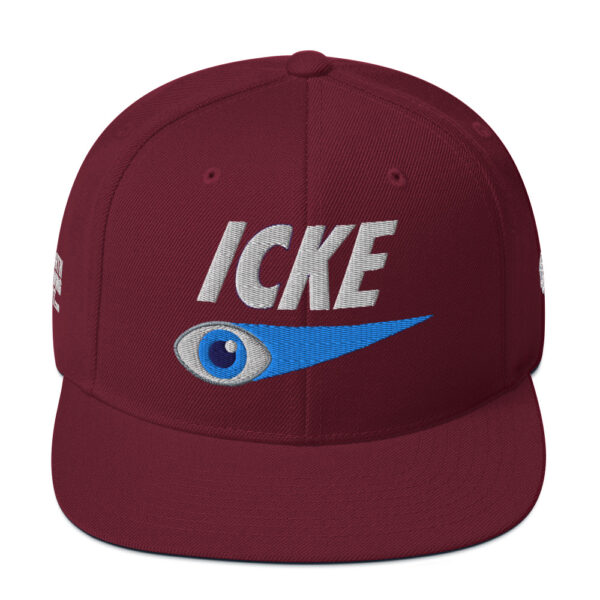 Icke Snapback Cap – Unisex (White Text) - Image 33