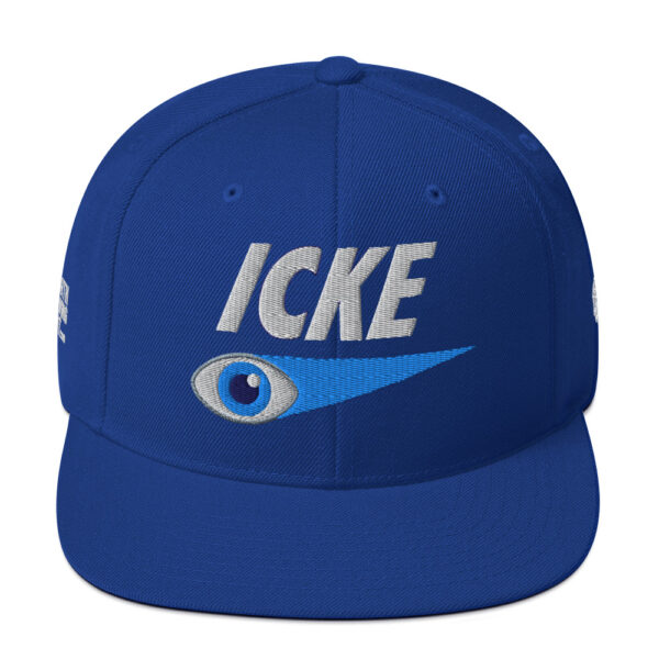 Icke Snapback Cap – Unisex (White Text) - Image 37