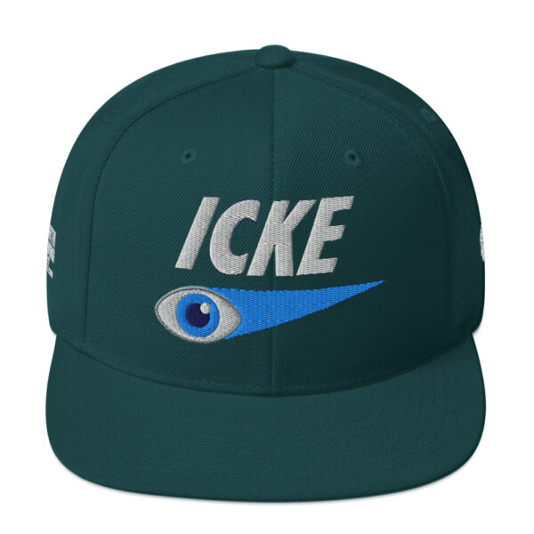 Icke Snapback Cap – Unisex (White Text) - Image 49