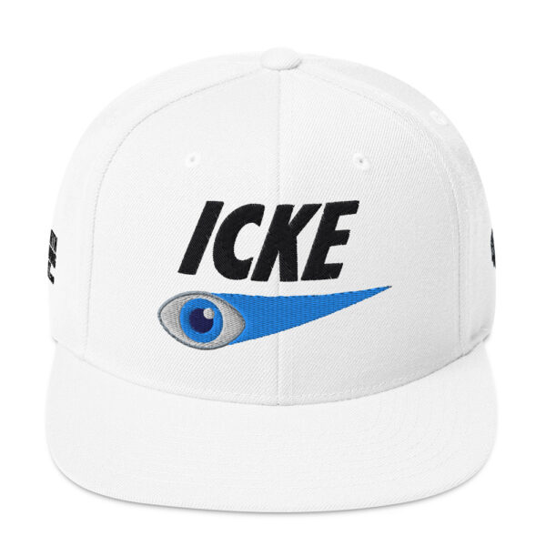 Icke Snapback Cap – Unisex (Black Text) - Image 41