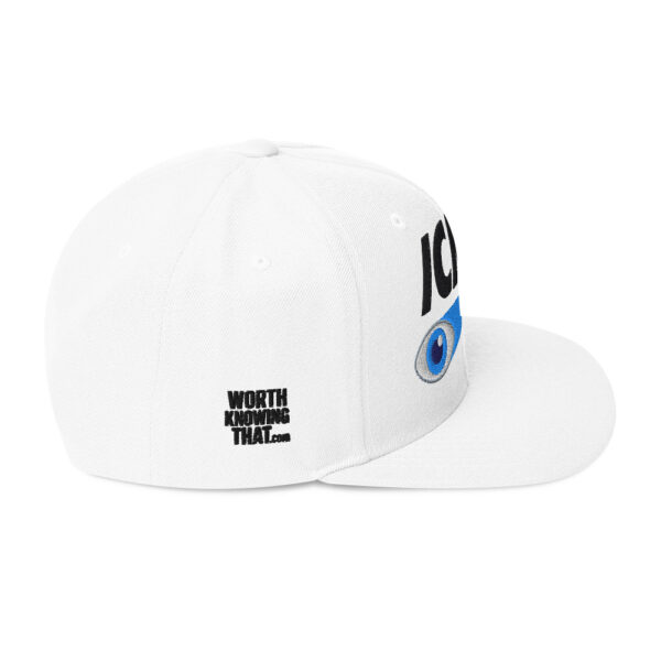 Icke Snapback Cap – Unisex (Black Text) - Image 43
