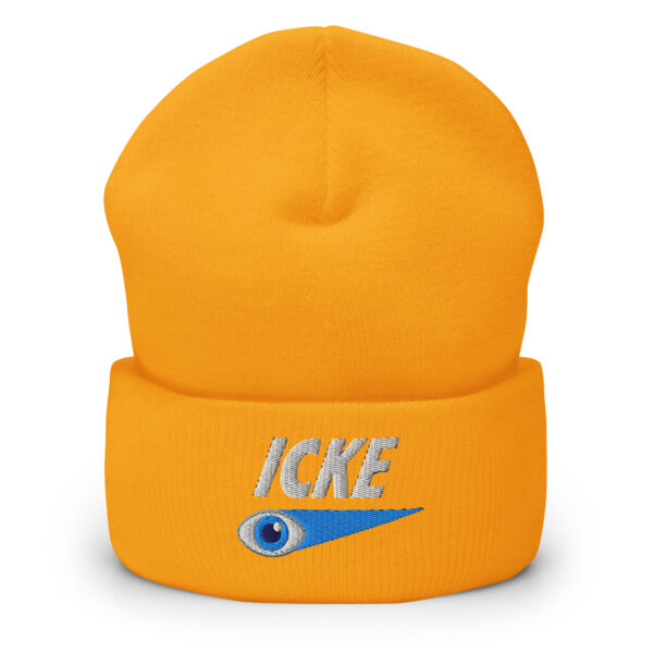 Icke Hat – Cuffed Beanie Unisex (White Text) - Image 17