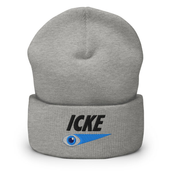 Icke Hat – Cuffed Beanie Unisex (Black Text) - Image 9