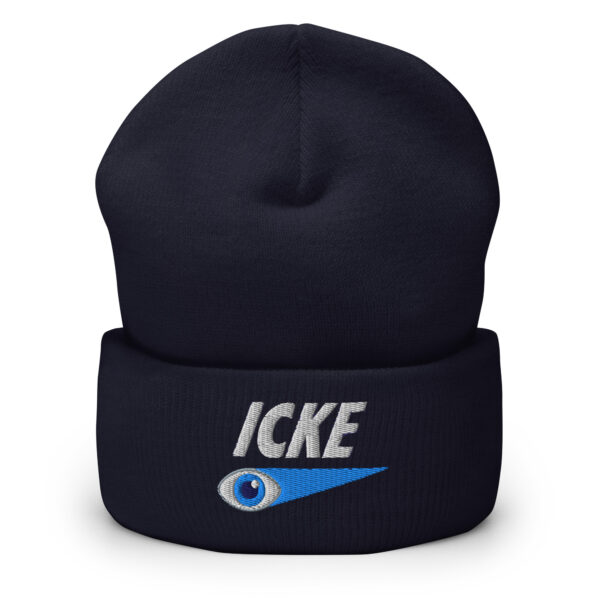 Icke Hat – Cuffed Beanie Unisex (White Text) - Image 10