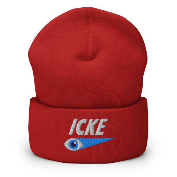 Icke Hat – Cuffed Beanie Unisex (White Text) - Image 13