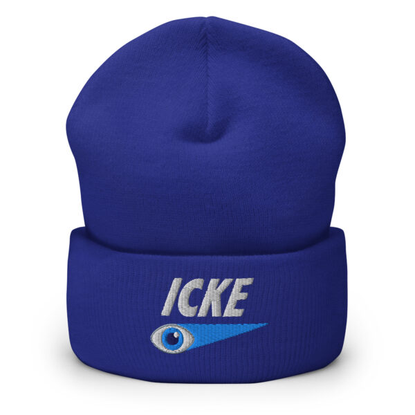 Icke Hat – Cuffed Beanie Unisex (White Text) - Image 12