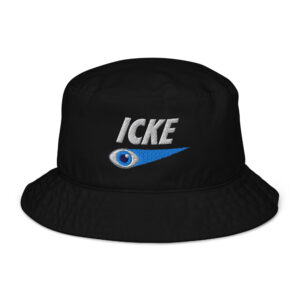 Icke Organic Bucket Hat – Unisex (White Text)