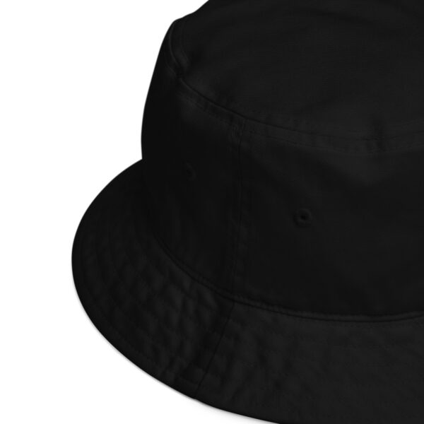 David Icke Bucket Hat – Unisex Organic Pure Cotton Summer Hat (White Text) - Image 4