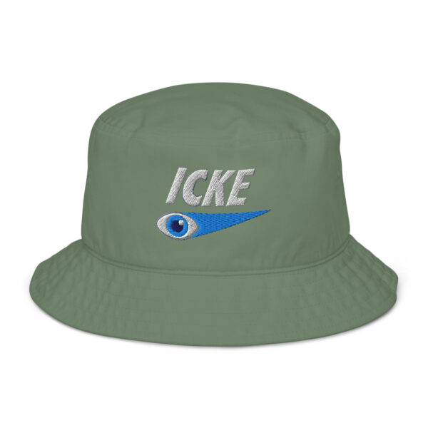 David Icke Bucket Hat – Unisex Organic Pure Cotton Summer Hat (White Text) - Image 9