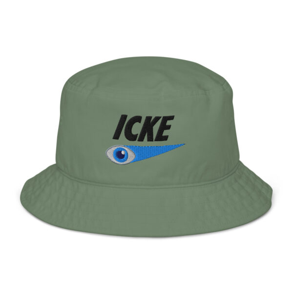 Icke Organic Bucket Hat – Unisex (Black Text) - Image 13