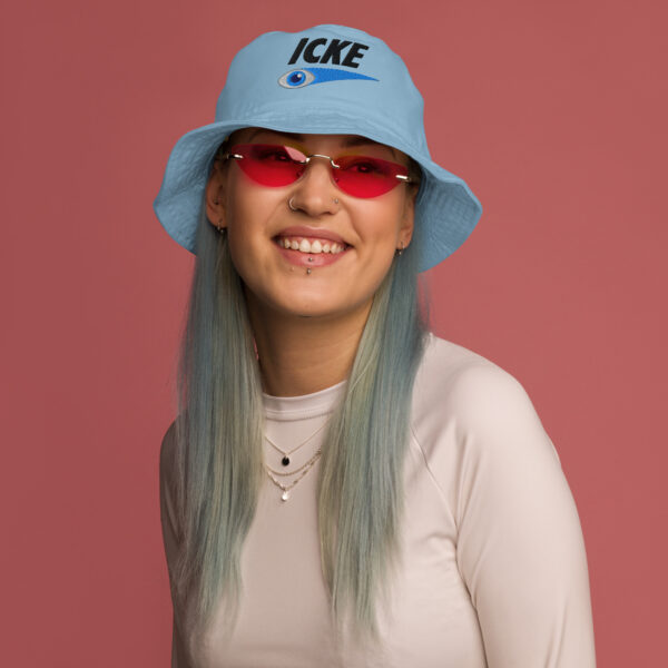 Icke Organic Bucket Hat – Unisex (Black Text) - Image 7