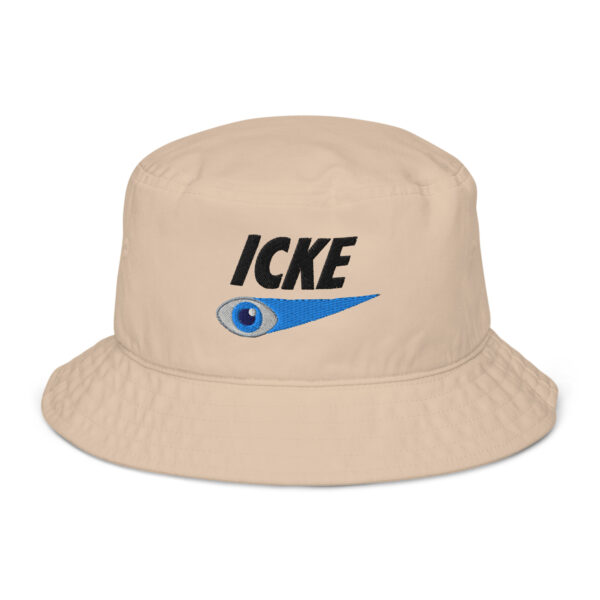 Icke Organic Bucket Hat – Unisex (Black Text) - Image 17