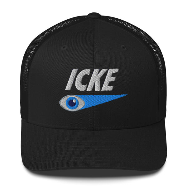 Icke Trucker Cap – Unisex (White Text) - Image 9