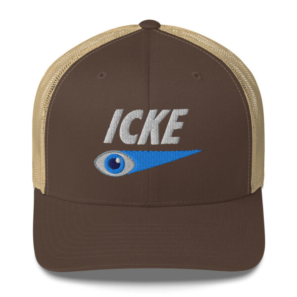 Icke Trucker Cap – Unisex (White Text) - Image 65