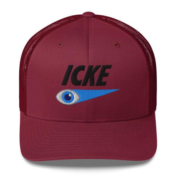 Icke Trucker Cap – Unisex (Black Text) - Image 105