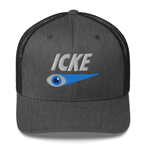 Icke Trucker Cap – Unisex (White Text) - Image 73